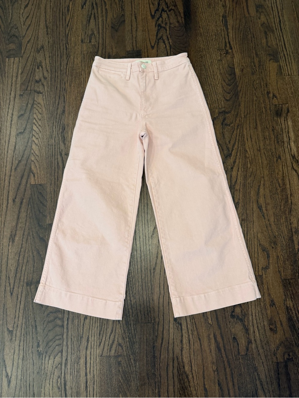 Madewell Soft Pink Wide-Leg Jeans